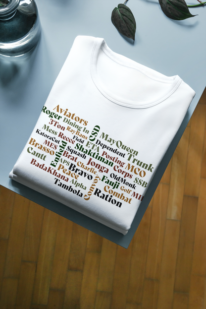 Fauji Words of Unity T-shirt (Oversized & Unisex)