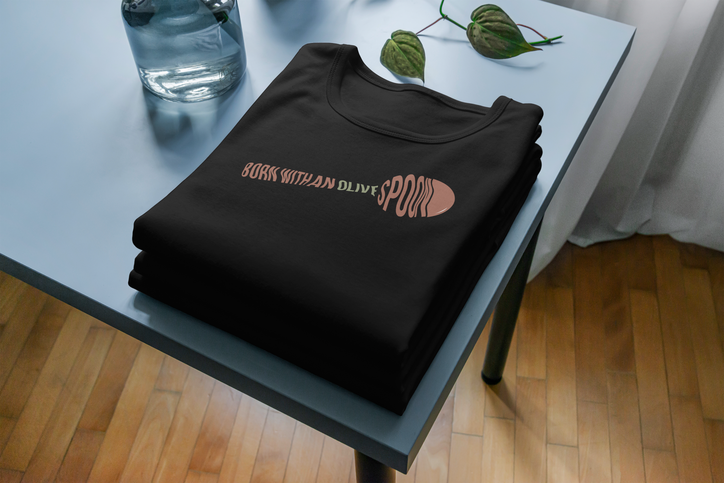 Born With an Olive Spoon T-shirt (Oversized & Unisex)