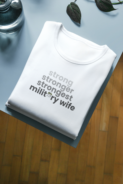 Military Wife T-shirt (Oversized & Unisex)