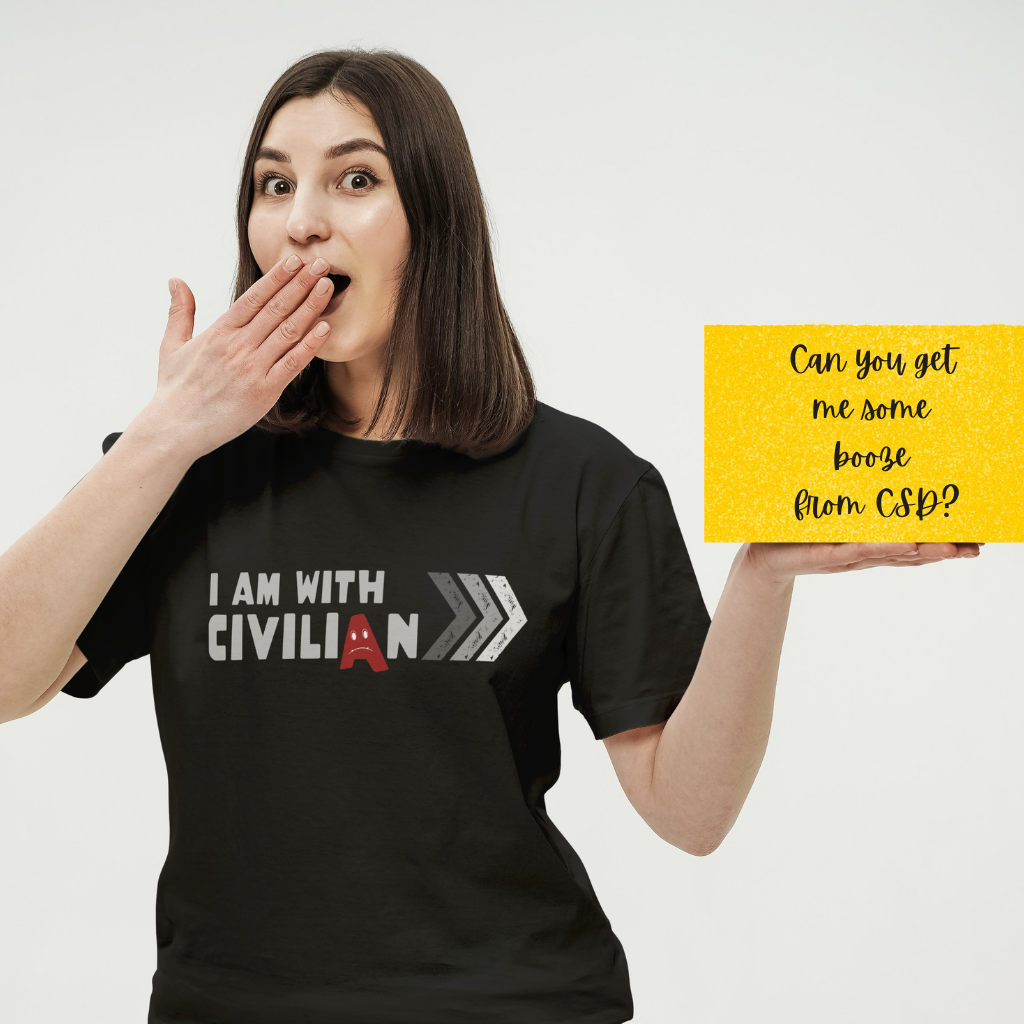 trunk story - t-shirt i am with civilian 4