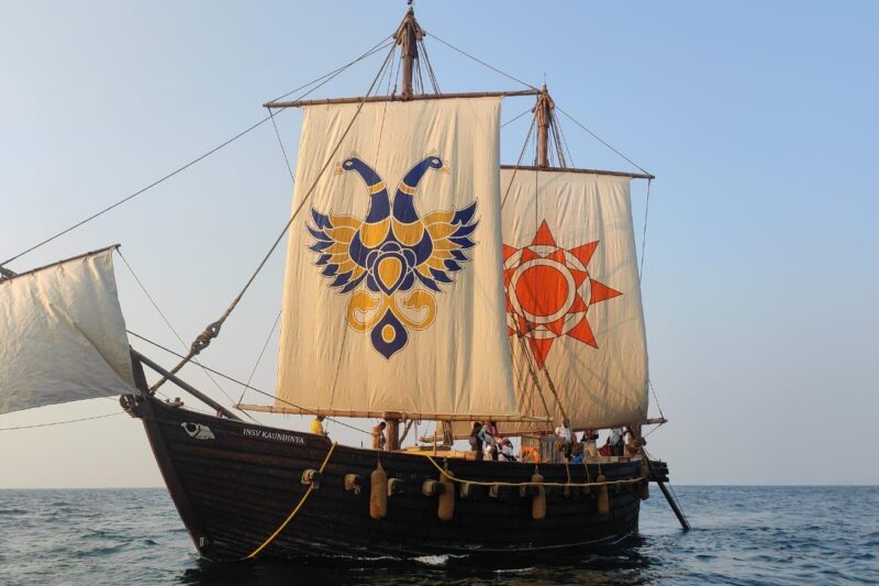 Indian Navy’s INSV Kaundinya Completes Historic Maiden Voyage to Muscat