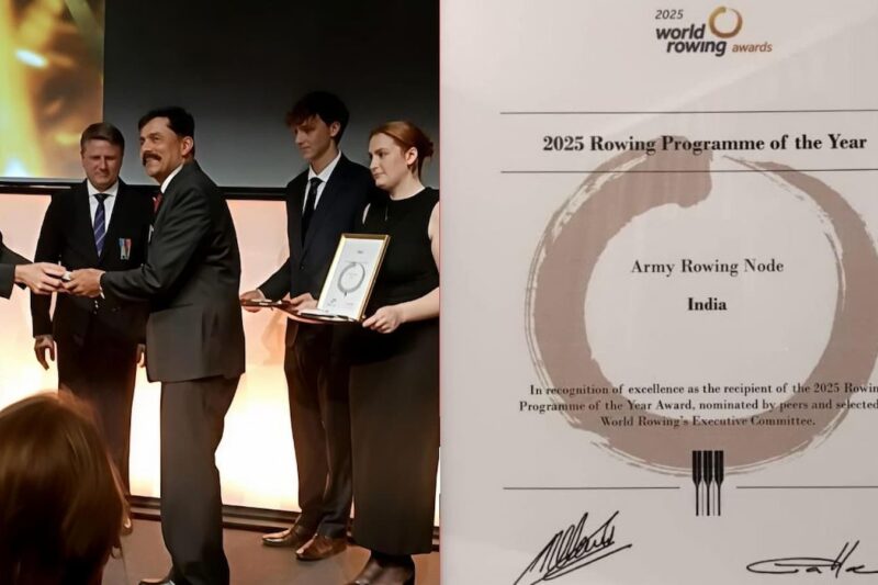 Indian Army’s Rowing Programme Beats France and UK to Win Global Rowing Honour